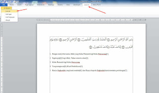 Aplikasi Al Quran Untuk office word