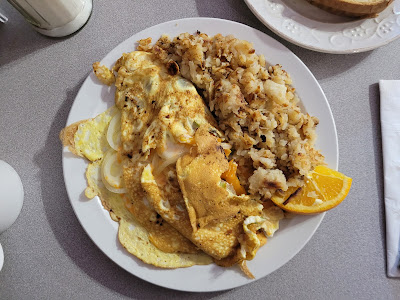 Breakfast Mama's Pacific Grill Greenwood BC.