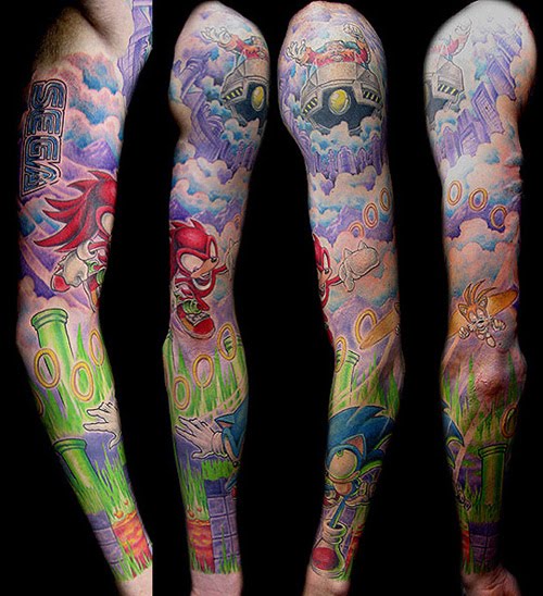 sleeve tattoos clouds. consider sleeve tattoos to