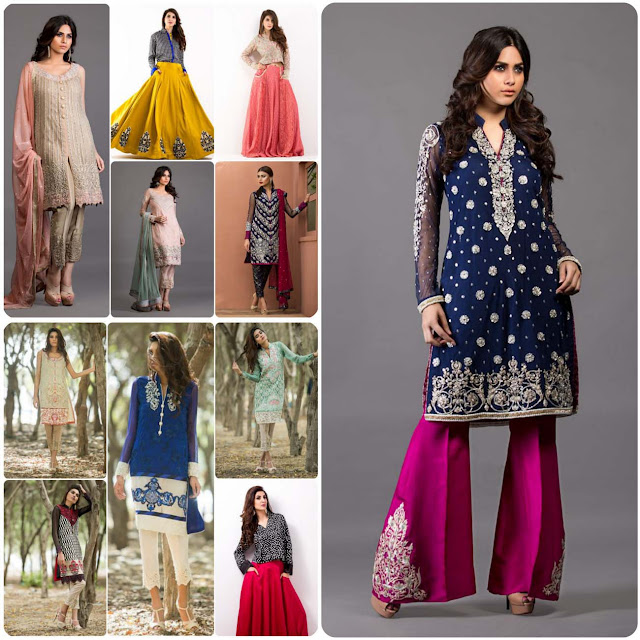 50 New Pakistani Dresses Designs for Girls 2016