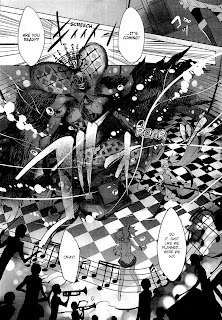 Action scene from the manga Puella Magi Madoka Magica