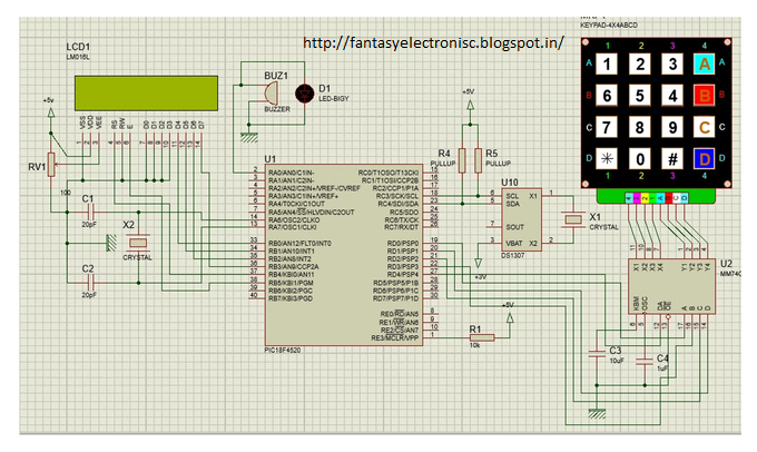 Automatic School Bell Alarm Using PIC18f4520 Microcontroller