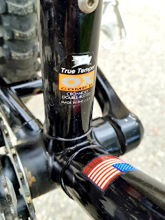 Steel frame: True Temper OX COMP II Cro-moly Double Butted Made in the USA