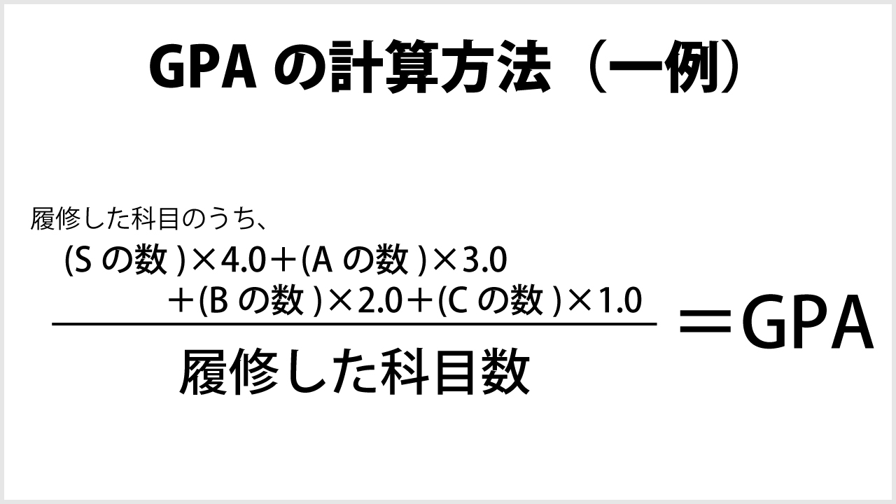 Gpaって何 計算方法や使われ方について 大学職員のメモランダム Gpaって何 計算方法や使われ方について 大学職員のメモランダム