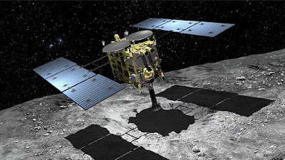  la sonda Hayabusa2 ha rilasciato un piccolo pendolo esplosivo verso l'asteroide Ryugu