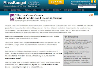 MassBudget: How Does the 2020 Census Impact Federal Funding for Massachusetts?