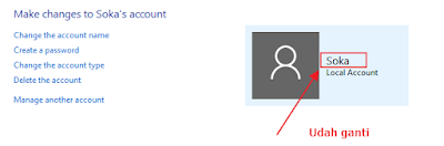 Cara Mengganti nama dan Foto User Akun pada Windows 10
