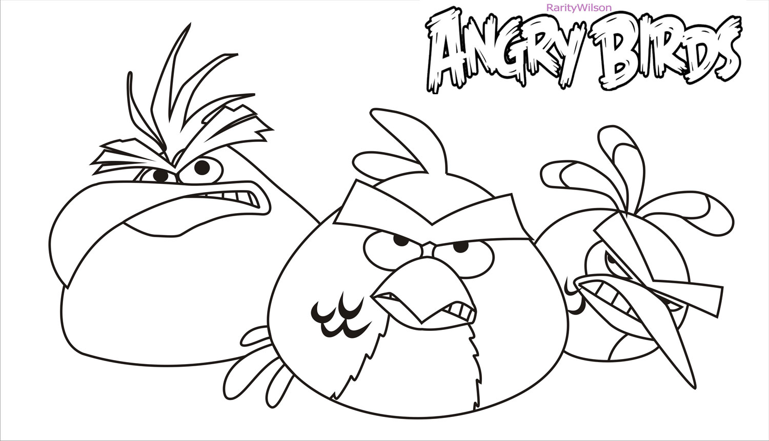 angry birds rio coloring pages printable