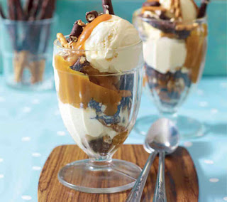 caramel and chocolate crunch sundae recipe