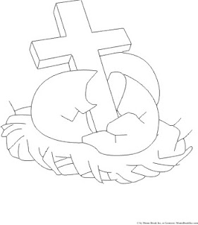 Easter Cross Coloring Pages