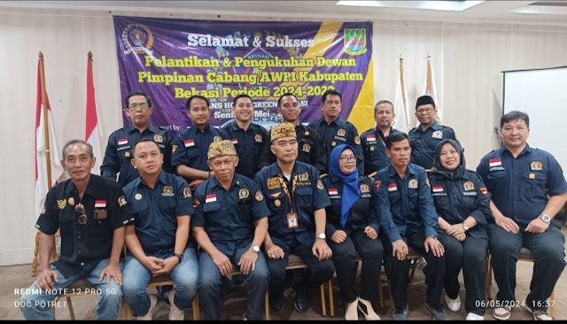 DPC AWPI Kabupaten Bekasi Resmi Dilantik, Sofie Prilestari Terpilih Menjadi Ketua AWPI DPC Kabupaten Bekasi 