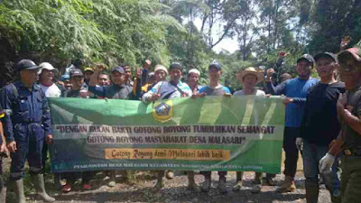 Masyarakat Desa Malasari, Bogor, Giat BBGRM