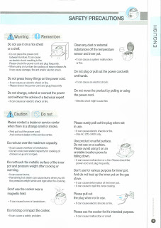 Cuckoo pressure rice cooker English Manual - Page 7