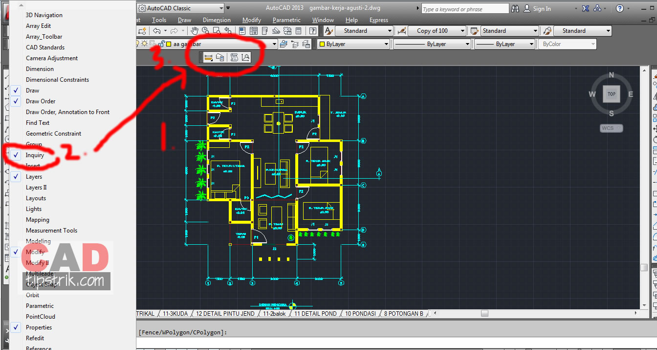 Cara Menghitung Volume Dan Keliling Denah Pada Autocad By Cadtipstrikcom 1jpg