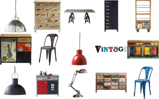 collage stile loft maisons du monde