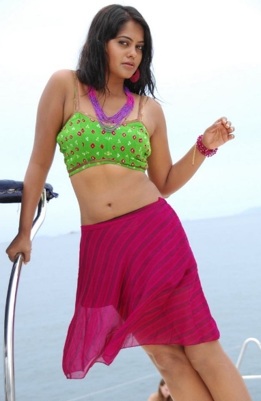 South Indian Actress Bindu Madhavi Hot Navel Show Stills