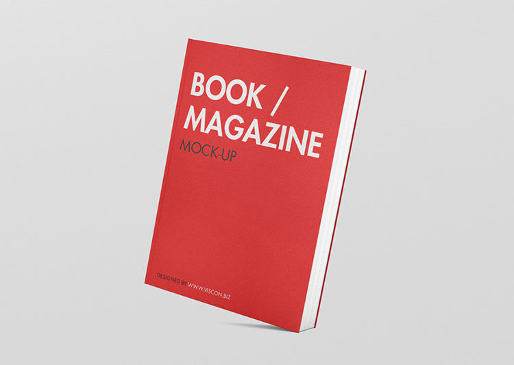 Book Magazine Mockup PSD