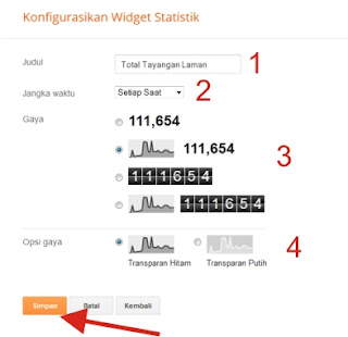 Widget Statistik Blog Keren