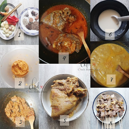 INDONESIAN FOOD RECIPE; SATE PADANG / Padang style Satay | Çitra's Home Diary. #Indonesiansatay #satayrecipe #Padangstylesatay #resepsatepadang #anekasate #resepsate #satayrecipe #satayfoodphotography #chickensatay #offalrecipe #endonezyamutfağı