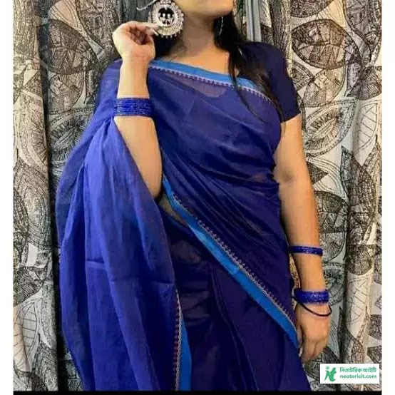 Blue Saree Profile Pic - Blue Saree Wearing Pics, Photos, Pictures - Blue Saree Designs & Prices - blue saree pic - NeotericIT.com - Image no 1