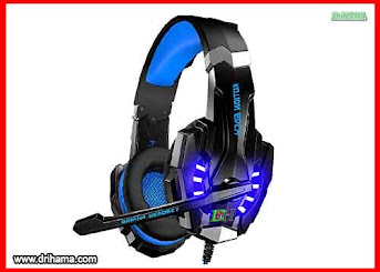 G9000 Gaming Headset Deep Bass Stereo Game Headphone with Microphone LED Light for PC Laptop+Gaming Mouse+Mice Pad