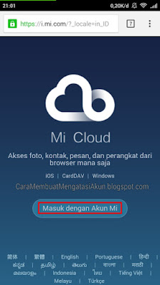 mencari hp xiaomi yang hilang