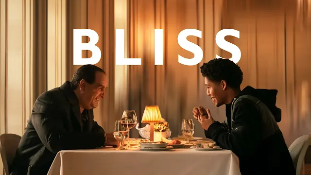 Oz e Vic conversando animadamente em um restaurante