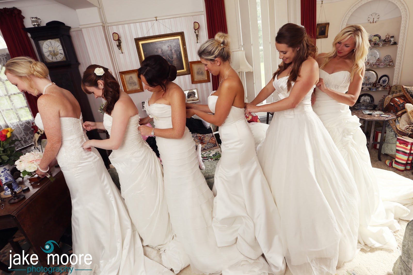 Childhood Best Friends  Back In Their Wedding  Dresses  