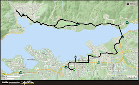 Bige Bear Lake Time Trial route map