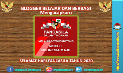 Selamat Hari Pancasila 2020