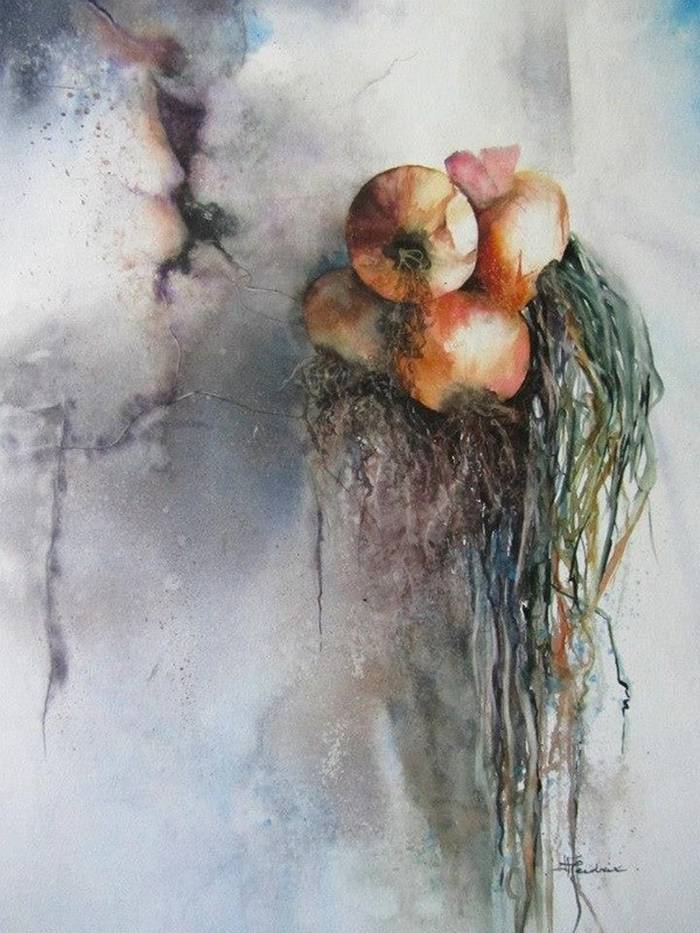 Isabelle Fournier Perdrix «Dry onions»."