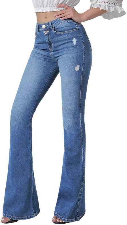 VIPONES Bell Bottom Jeans for Women - ᵂᵒᵐᵉⁿ ˢʰᵒᵖ