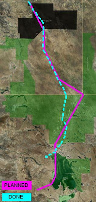 simpson desert trek contour map end