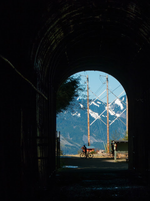 Looking West from inside the P2C tunnel under Snoqualmie Pass