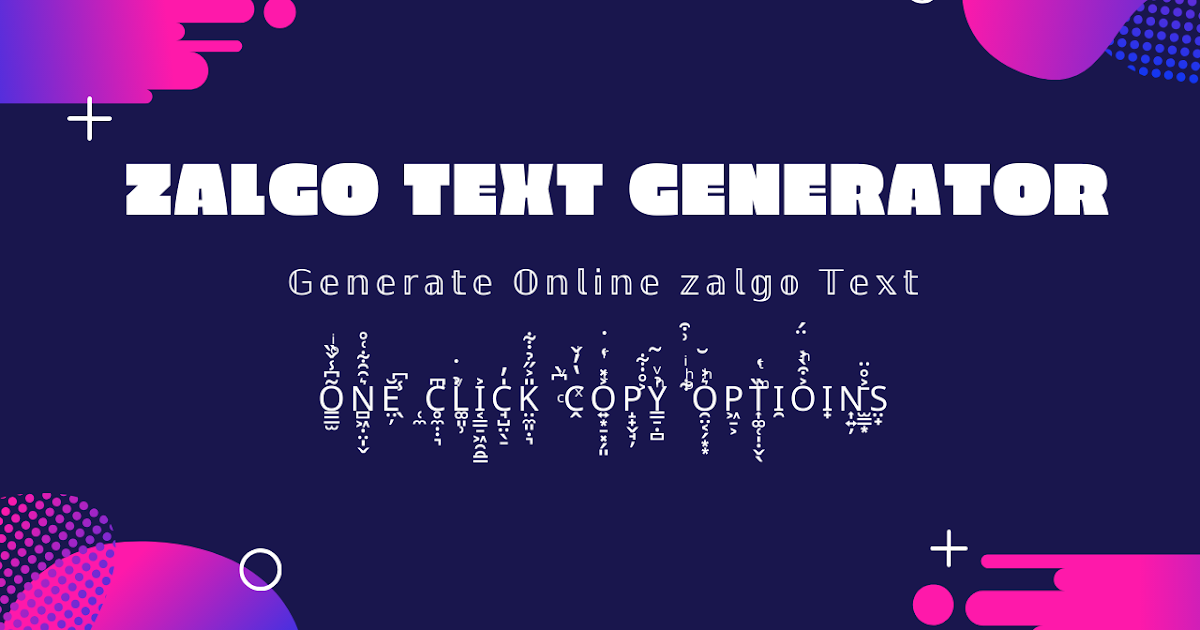 Creepy Zalgo Text Generator : Weird Text Generator ð •Žð ...
