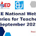 FREE National Webinar Series for Teachers SEPT. 2021