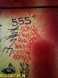 why should the good things come easy ?  555