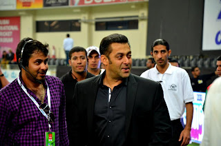 Salman Khan At CCL (Celebrity CrIcket League) held at Dubai 