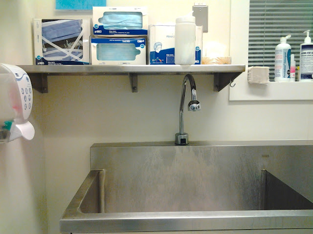 scrub sink