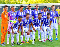 REAL VALLADOLID C. F. - Valladolid, España - Temporada 2016-17 - Pau Torres, Juan Villar, Mata, Mario Gómez, André Leao, Luismi y Rafa; Ibán Salvador, Balbi, Arroyo y José - REAL VALLADOLID 2 (Caye Quintana y Víctor Pérez) TOLEDO 0 - 22/07/2016 - Primer partido amistoso de la temporada - Laguna, Valladolid, Campo Municipal La Laguna - Este es el equipo que jugó el 2ª tiempo