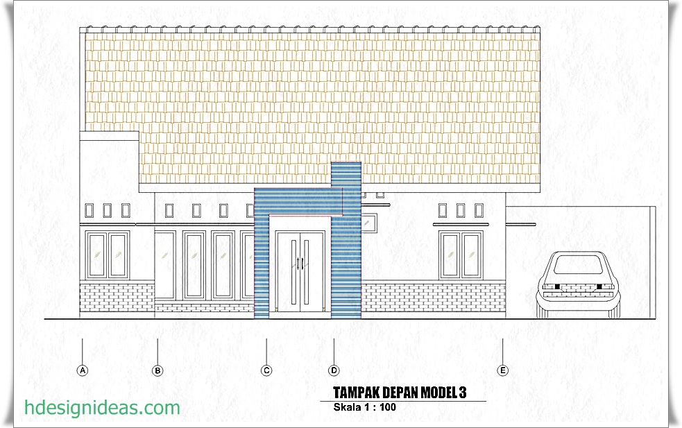 Denah Rumah Ukuran 10 x 10 m - Home Design and Ideas