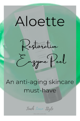 Aloette Restorative Enzyme Peel, Aloette skincare, Aloette exfoliator