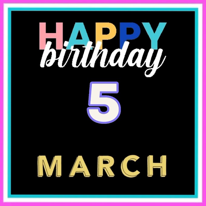 Happy Birthday 5th March customized video clip download