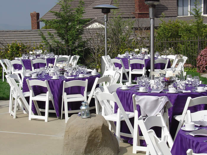 A backyard wedding reception venue is more practical comfortable and