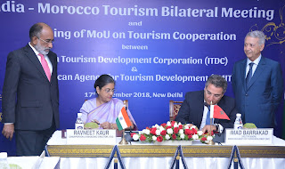 India – Morocco Tourism Bilateral meeting held in New Delhi today news in hindi