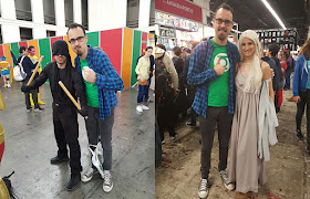 Haciendo amigos, en este caso Daredevil a la izquierda y Daenerys Targaryen a la derecha