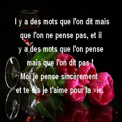 des belles mots d'amour