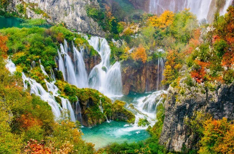 Beauty of Plitvice Lakes National Park in Croatia