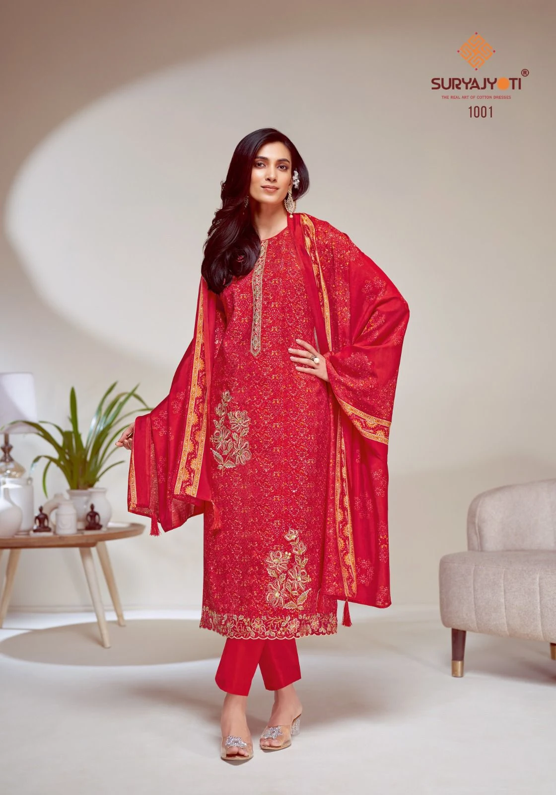 Kavita Vol 1 Suryajyoti Modal Embroidery Work Pant Style Suits
