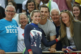 Becky James With Fans